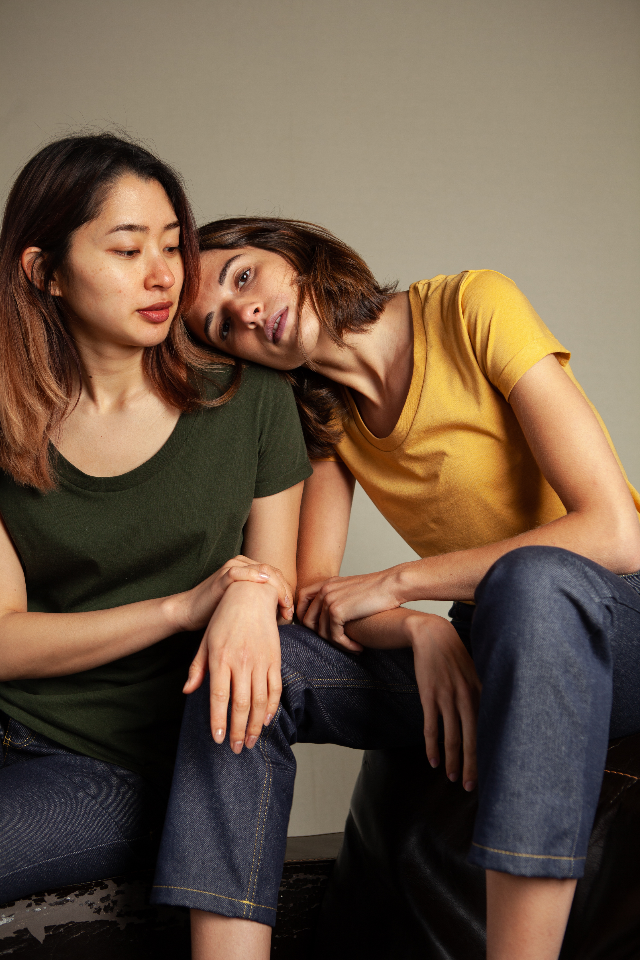 t-shirt-echancre-femme-jaune-golden-sand-recycle-made-in-france