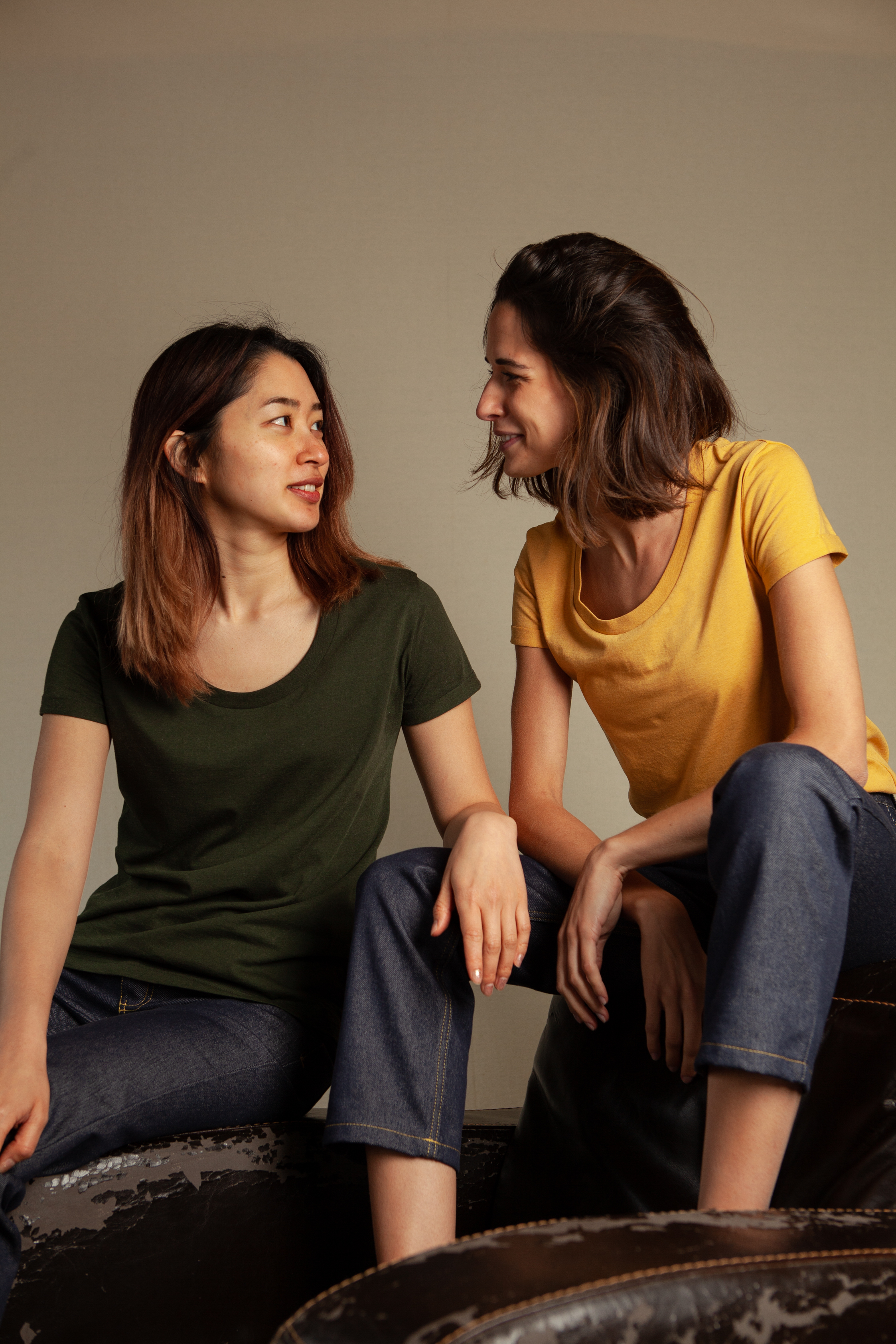 t-shirt-femme-echancre-vert-green-jungle-recycle-made-in-france