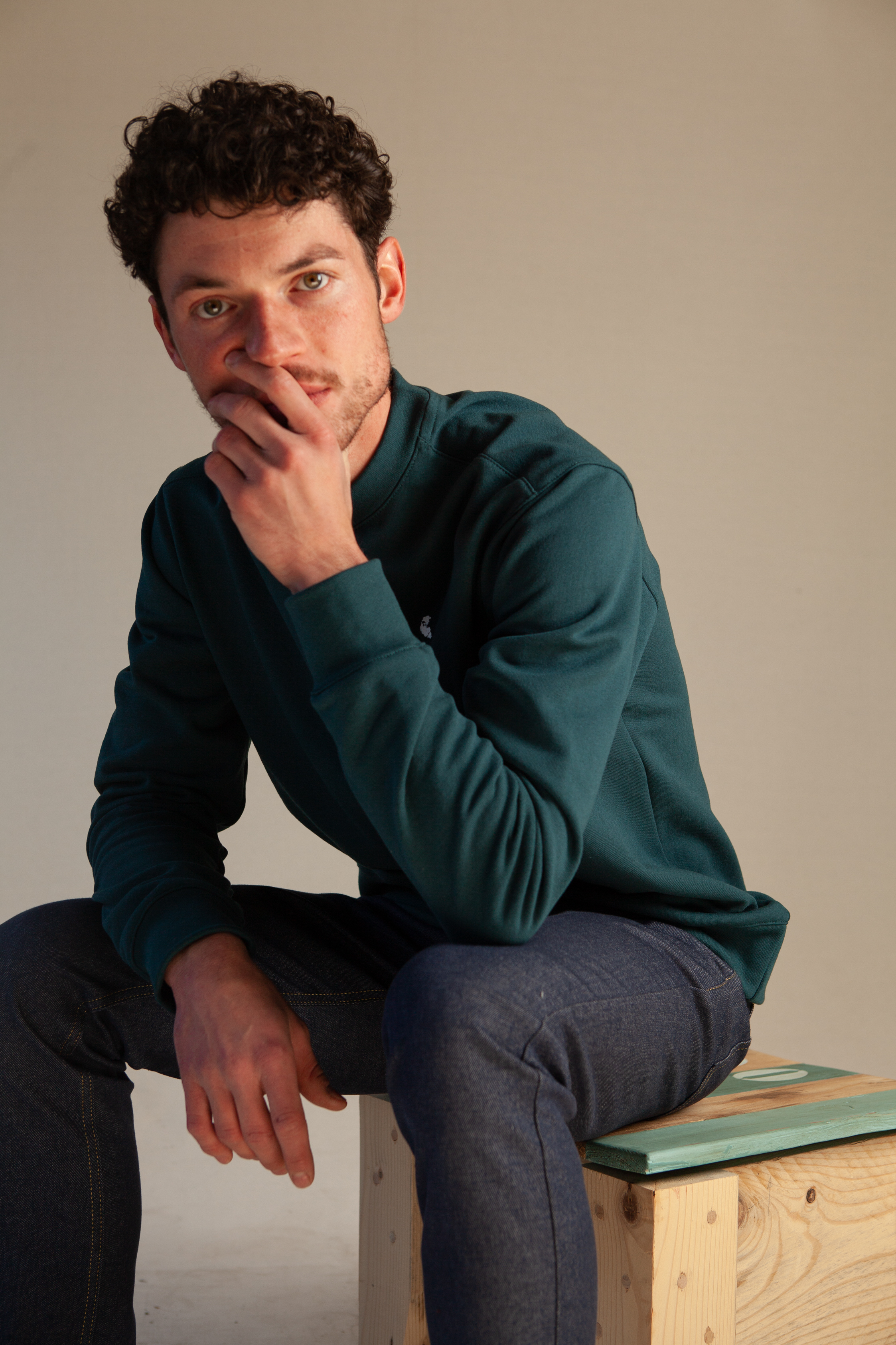 sweat-homme-col-rond-bleu-cold-forest-recycle-made-in-france