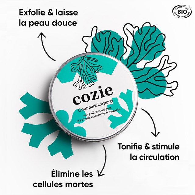 Gommage corporel - Paillettes d'algues et romarin - 200 ml 2