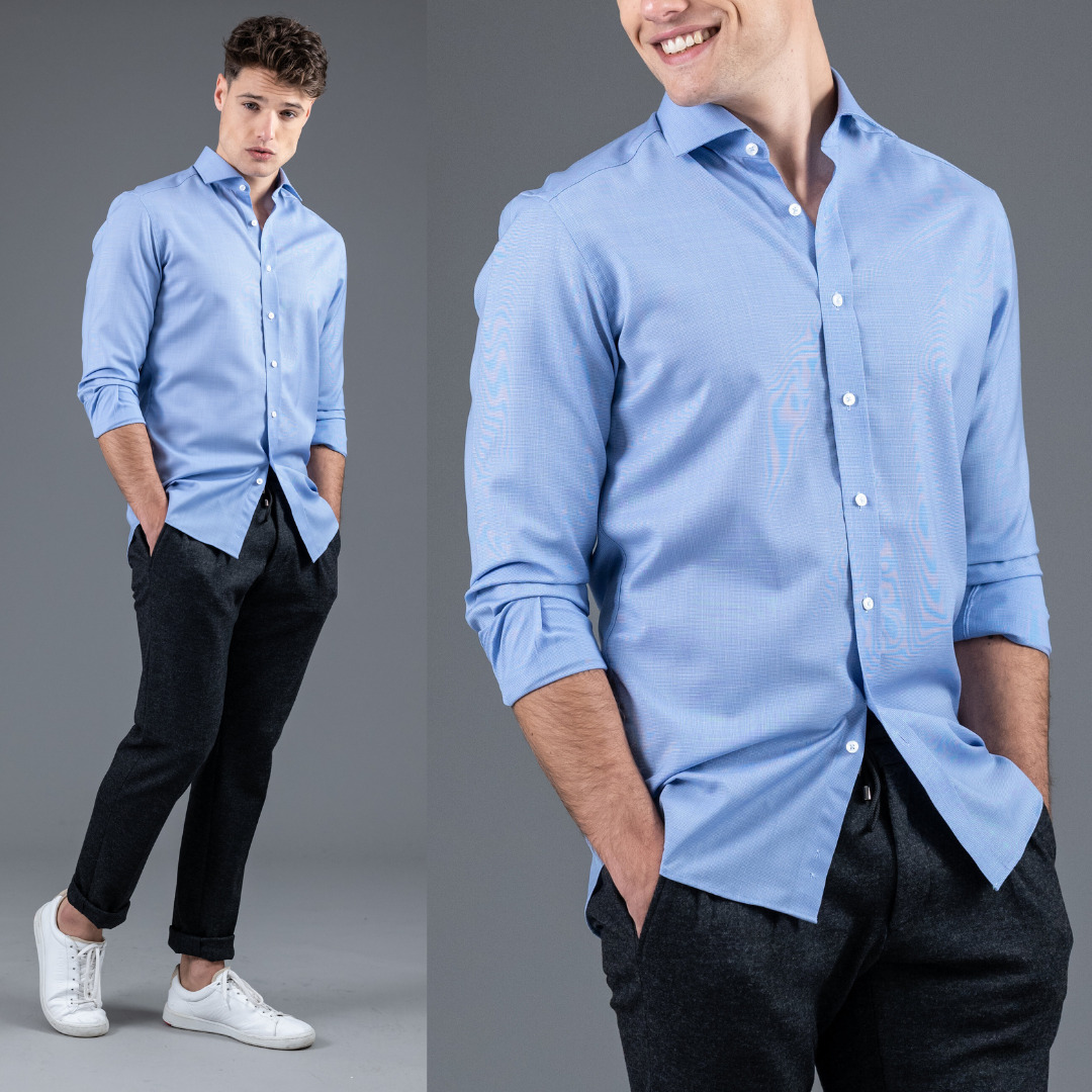 chemise 72 heures Biella vichy 100% merinos
