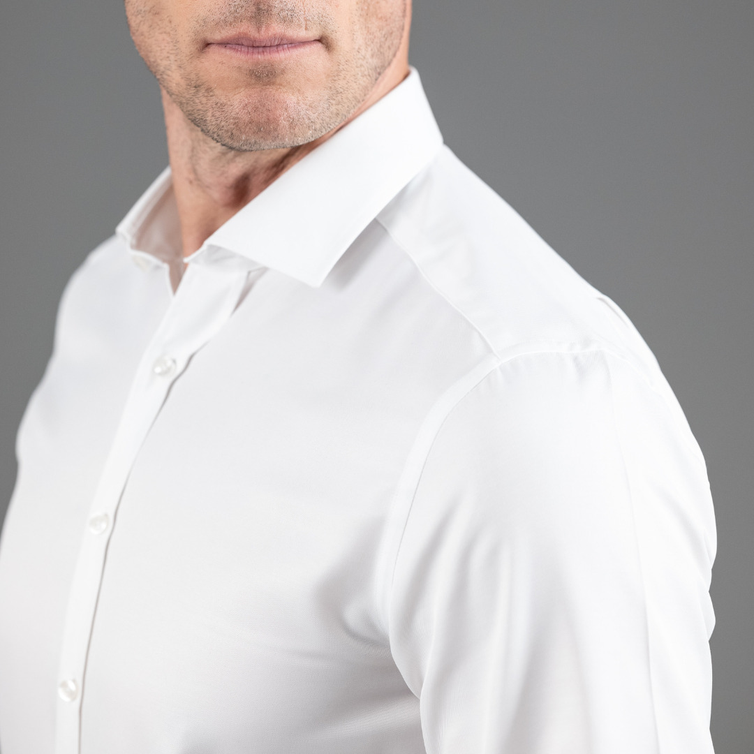 chemise blanche anti transpirante Serenity en Tencel® et polyester recyclé