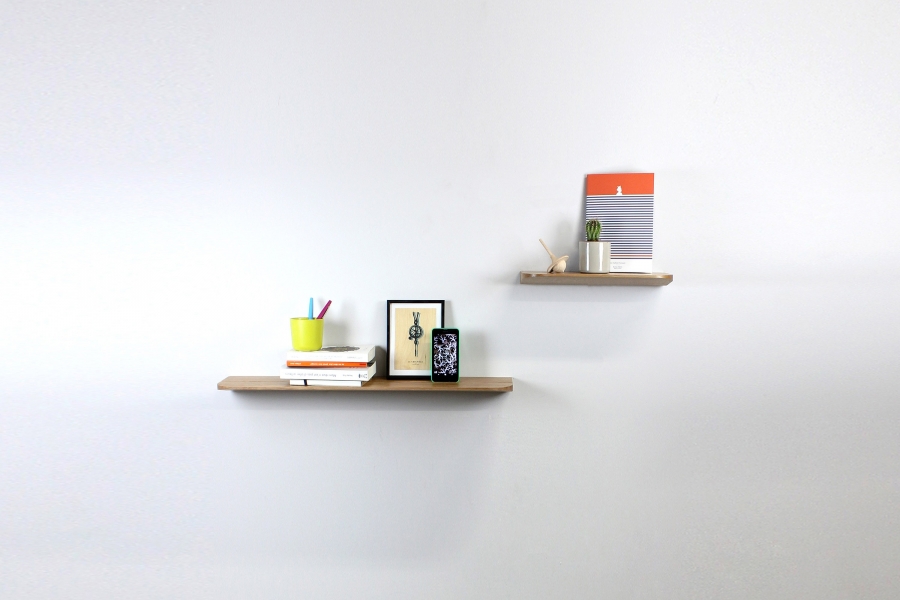 Étagère en bois de chêne fabriquée en France