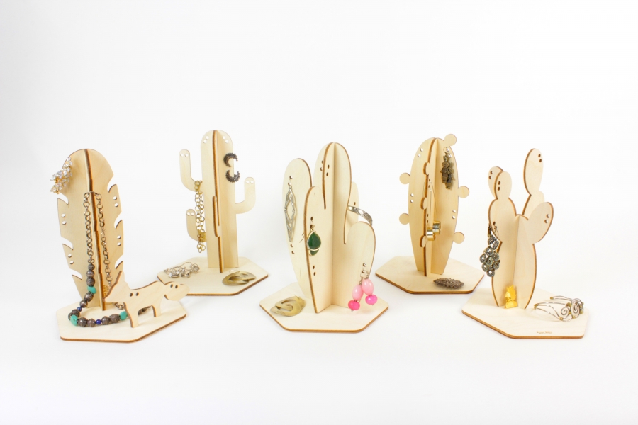 Porte-bijoux en contre-plaqué de bouleau made in France