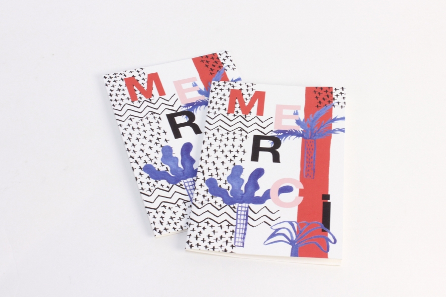 Carte postale double en papier recyclé fabriquée en France