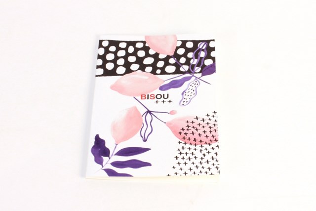 Carte postale double en papier recyclé made in France