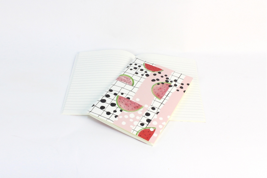 Cahier A5 en papier recyclé réalisé en France