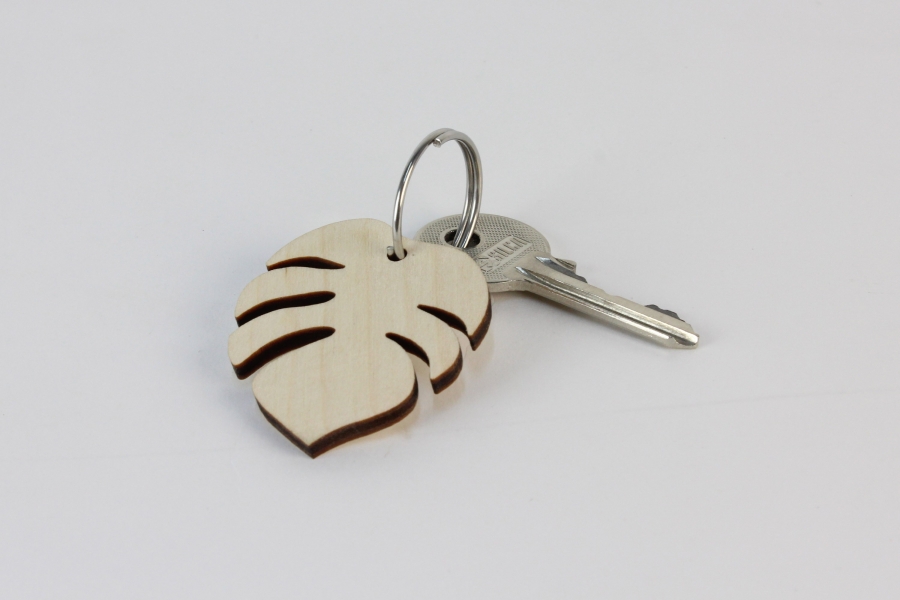 Porte-clés en bois de bouleau fabriqué en France