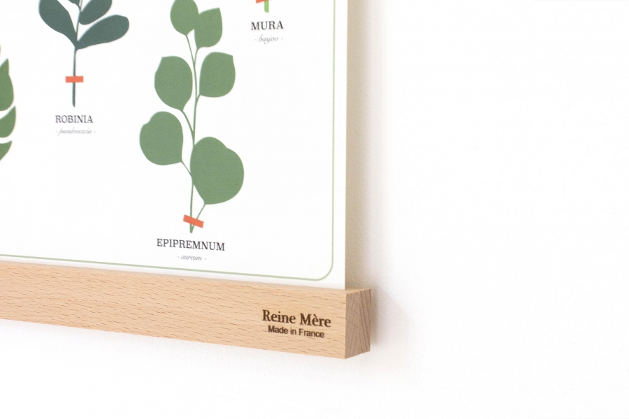 Porte-affiche en bois de hêtre fabriqué en France