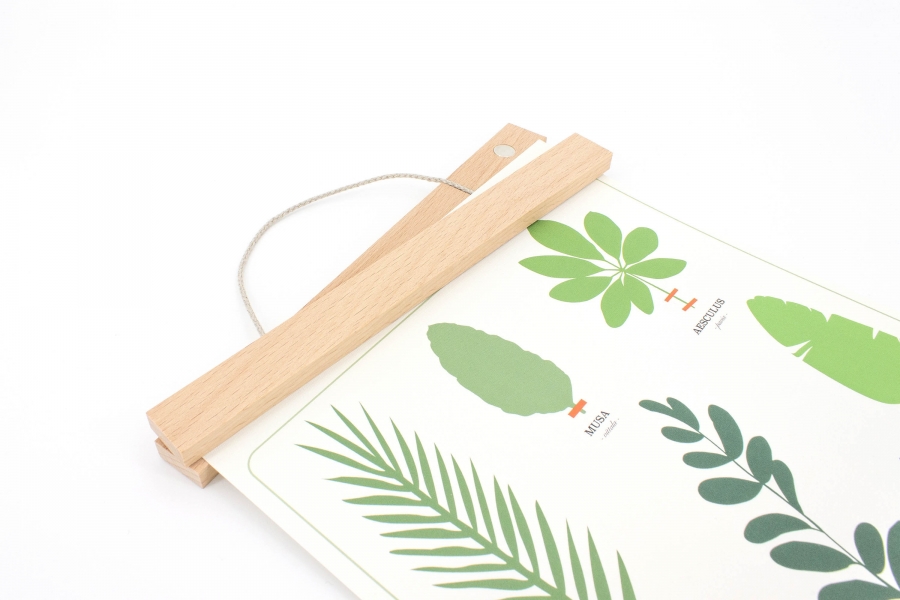 Porte-affiche en bois de hêtre fabriqué en France