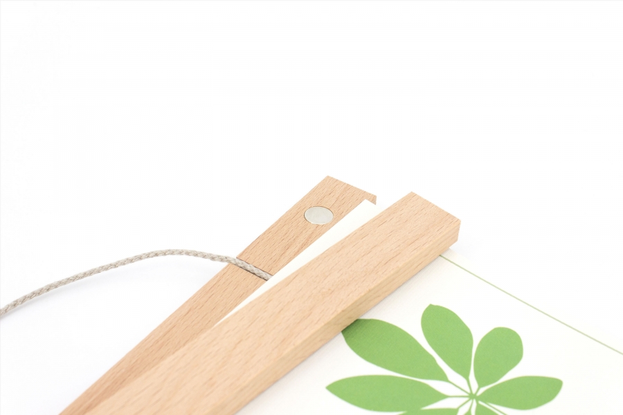 Porte-affiche en bois de hêtre fabriqué en France