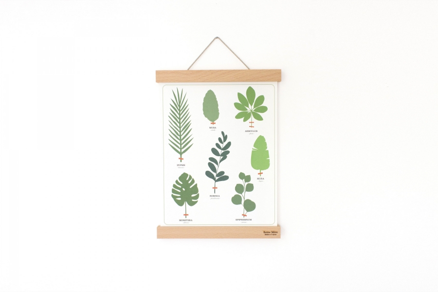 Porte-affiche en bois de hêtre fabriqué en France