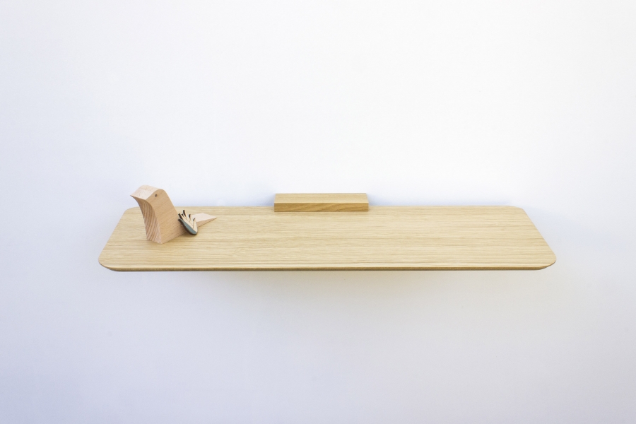 Etagère en MDF plaqué chêne fabriquée en France