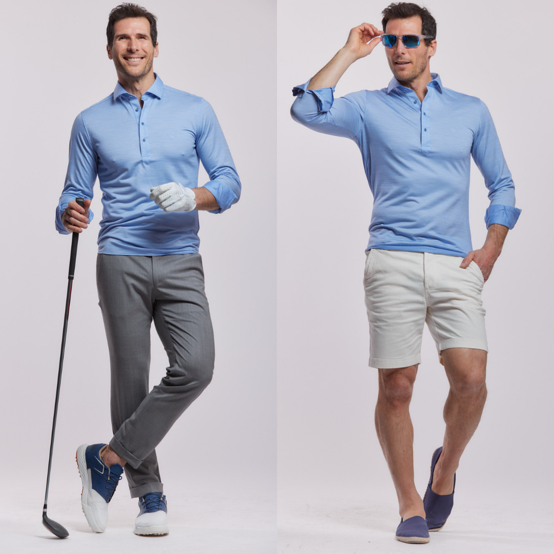 poloshirt 72 heures Balthazar en laine merinos superfine