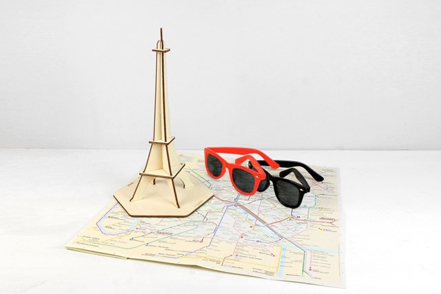 Objet déco Tour Eiffel en contreplaqué de bouleau fabriqué en France