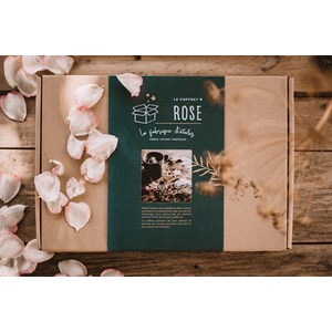 Coffret DIY Rose - Créez vos sachets de tisane poétiques et personnalisés
