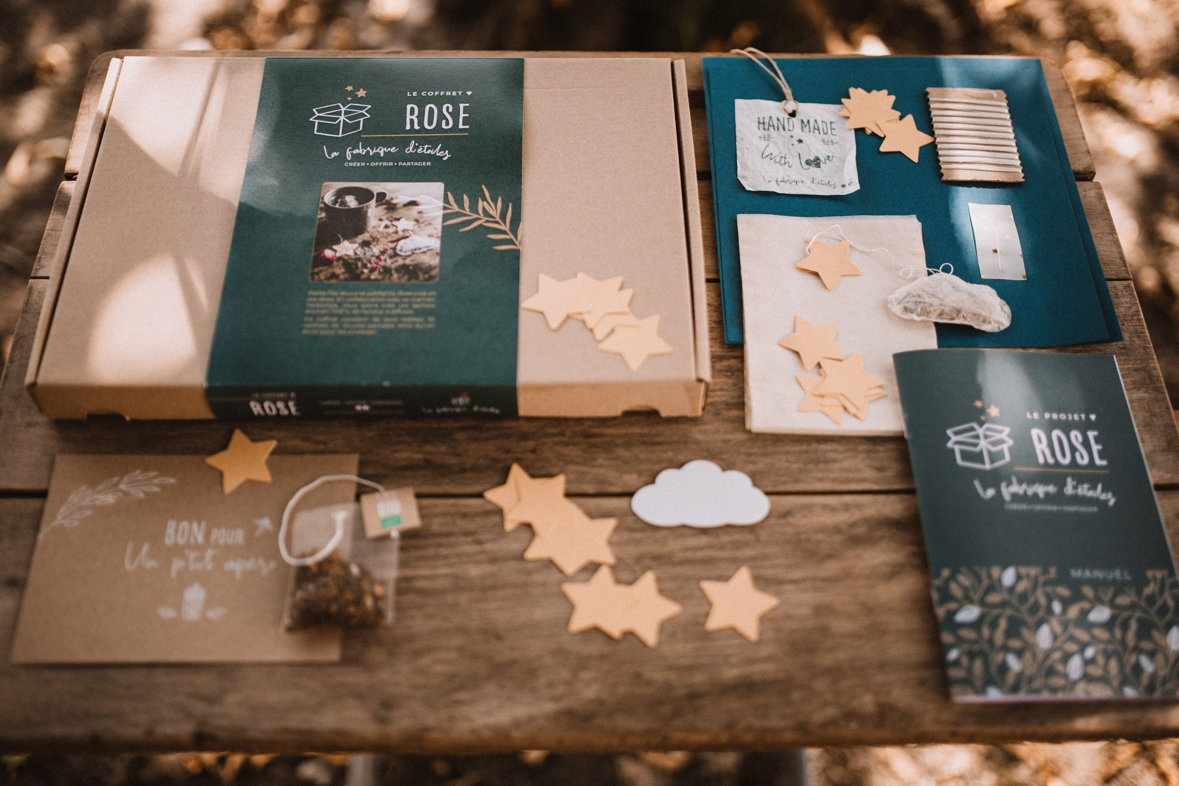 Coffret DIY Rose - Créez vos sachets de tisane poétiques et personnalisés 3