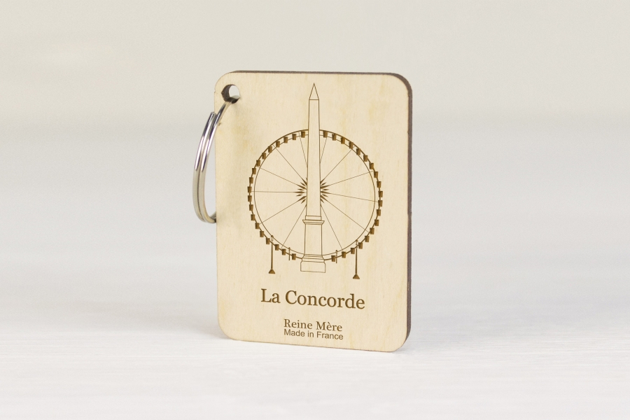 Porte-clés en bois de bouleau multiplis made in France