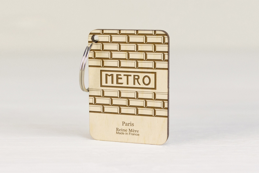 Porte-clés en bois de bouleau multiplis made in France