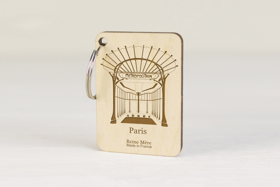 Porte-clés en bois de bouleau multiplis made in France