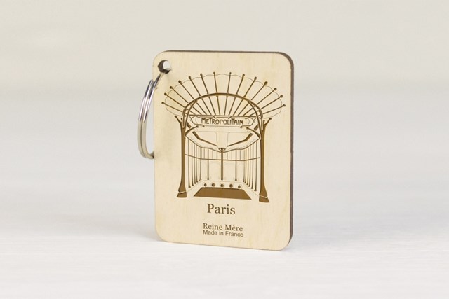 Porte-clés en bois de bouleau multiplis made in France