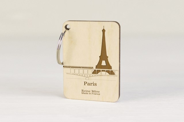 Porte-clés en bois de bouleau multiplis made in France