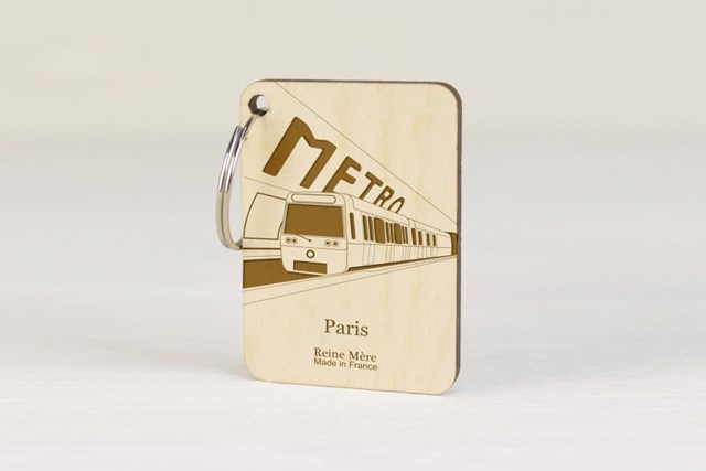 Porte-clés en bois de bouleau multiplis made in France