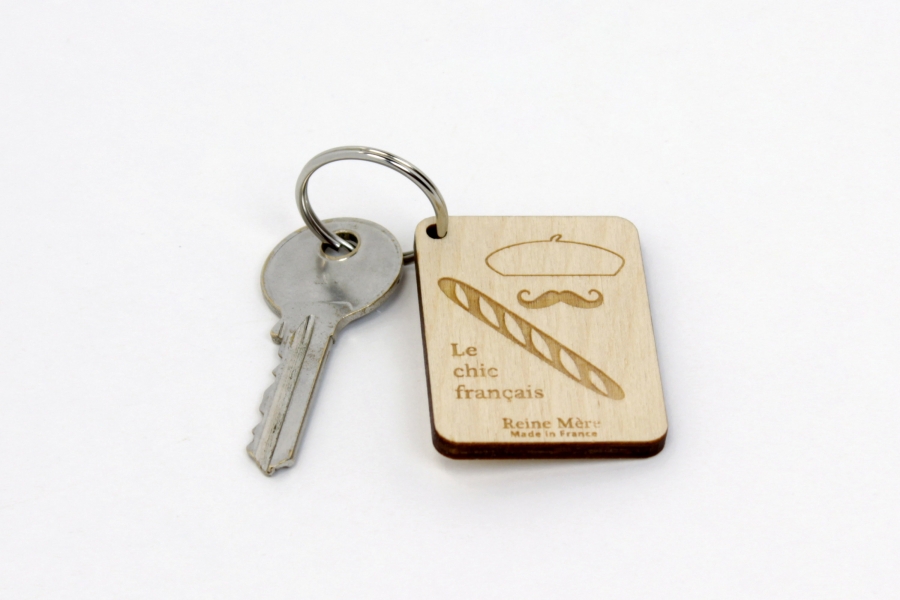 Porte-clés multiplis de bouleau fabriqué en France
