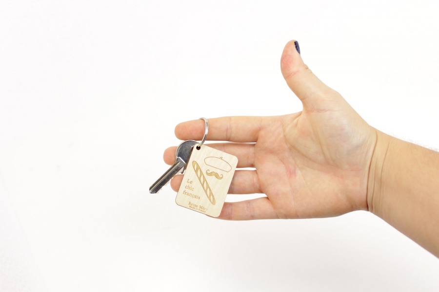 Porte-clés multiplis de bouleau fabriqué en France