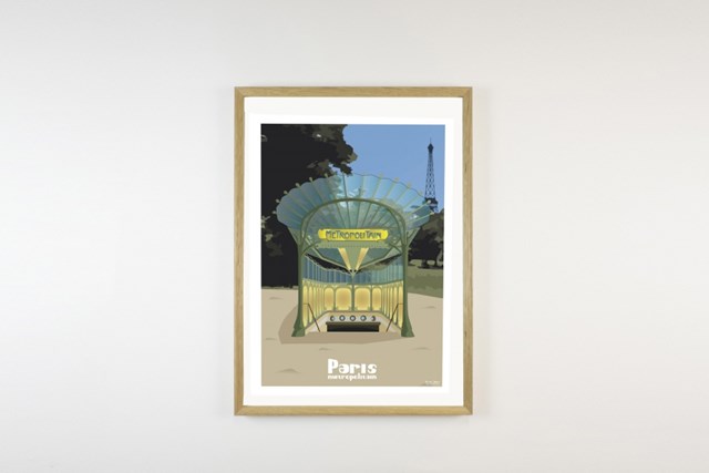 Affiche en papier recyclée fabriquée en France
