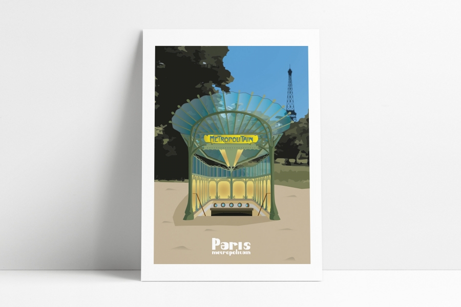 Affiche en papier recyclé fabriquée en France