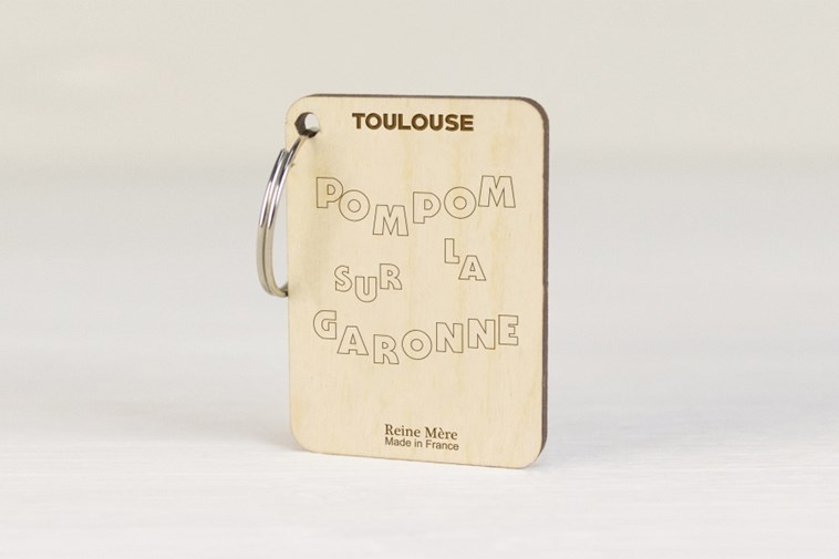 Porte-clés Pompon sur la Garonne - COLLECTION TOULOUSE