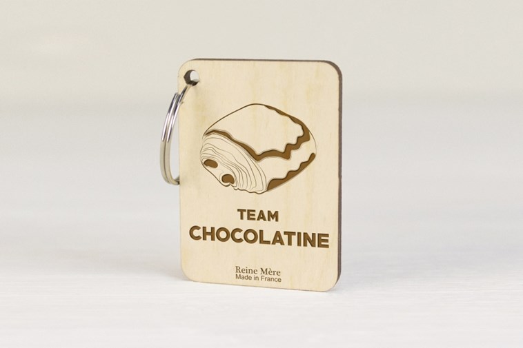 Porte-clés Chocolatine - CHOCOLATINE VS. PAIN AU CHOCOLAT
