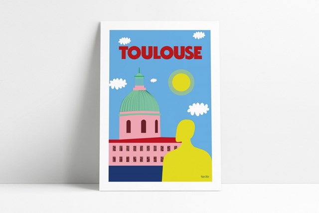 Affiche en papier recyclé fabriquée en France