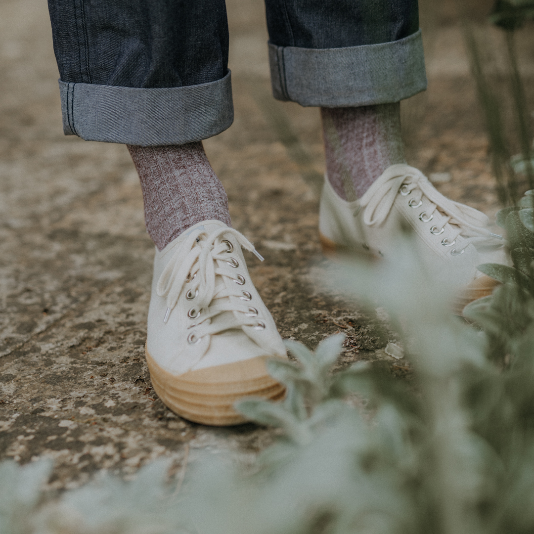 Chaussettes pour hommes légères coton lin