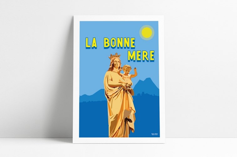 Affiche A3 Bonne Mère - COLLECTION MARSEILLE