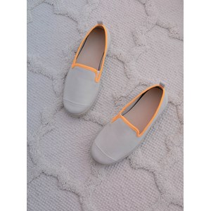 Espadrilles en bouteilles de plastique recyclées - Beige Fluo Orange
