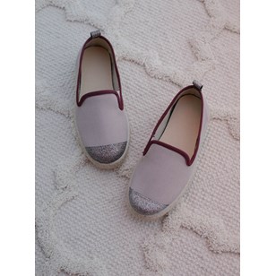 Espadrilles en bouteilles de plastique recyclées - Rose Paillettes