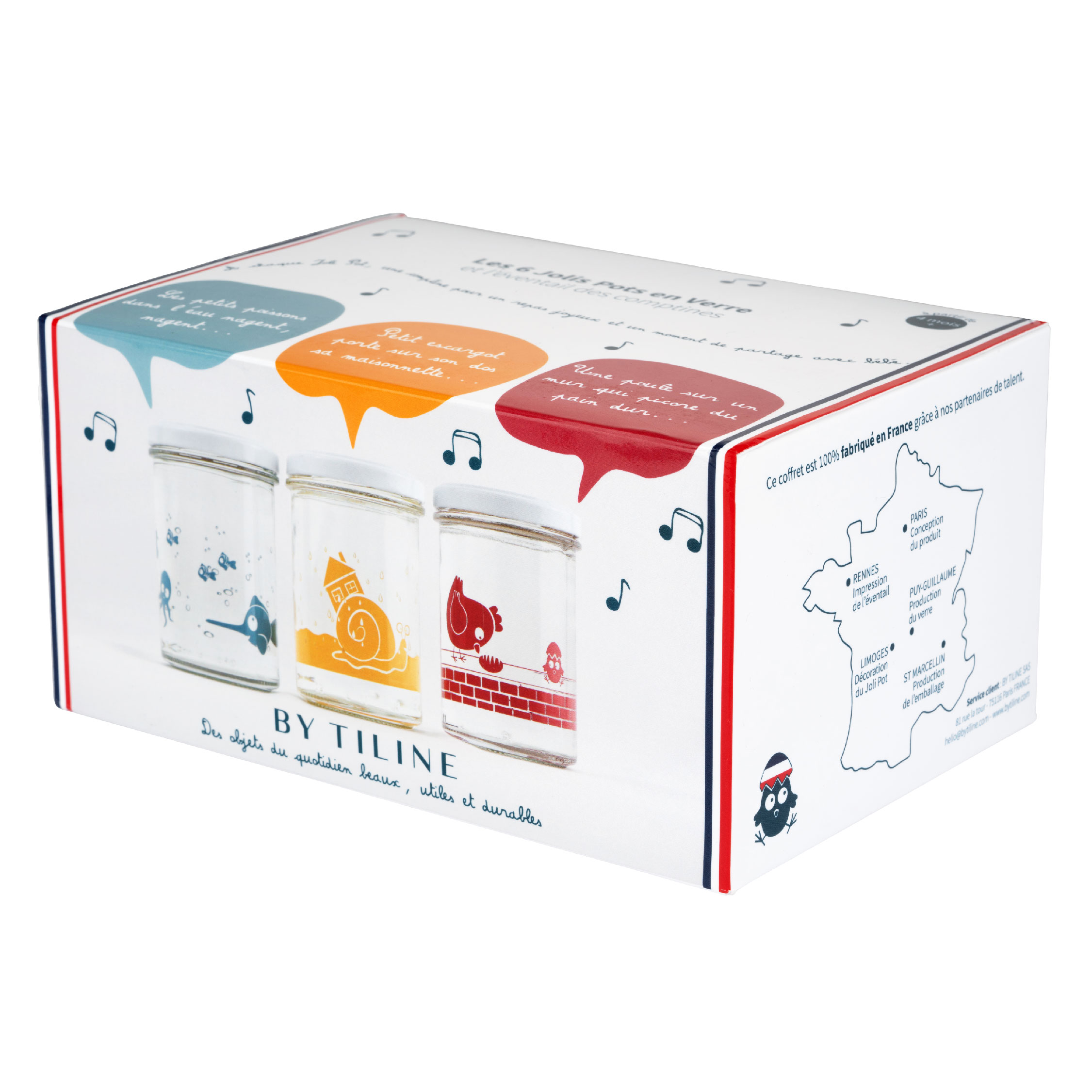 Coffret de 6 Jolis Pots en verre 10