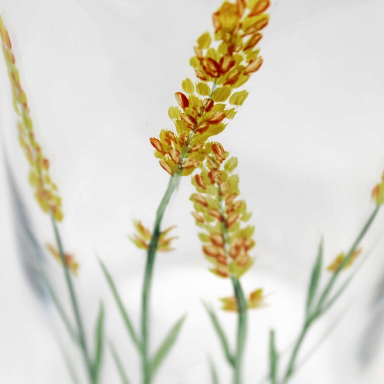 Carafe 1L en verre peint main - Lavande Jaune 3