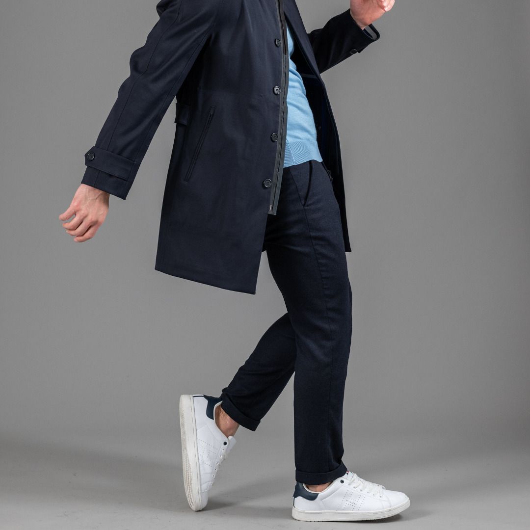 city pant sans pince homme en laine merinos super 130