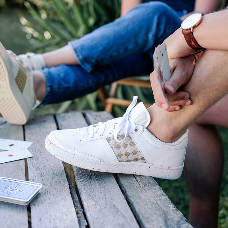 Basket recyclée en cuir - N’go 9