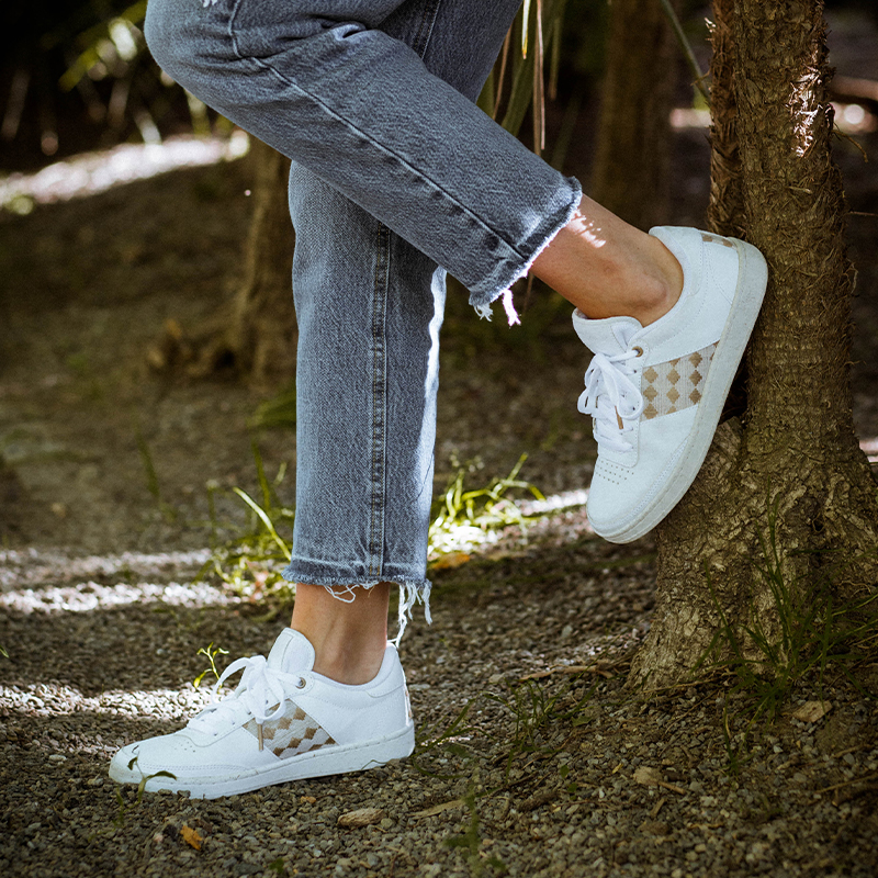 Basket recyclée en cuir - N’go 10