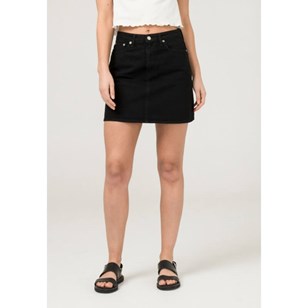 Jupe en jean coton bio "Sophie Rocks" - Noir