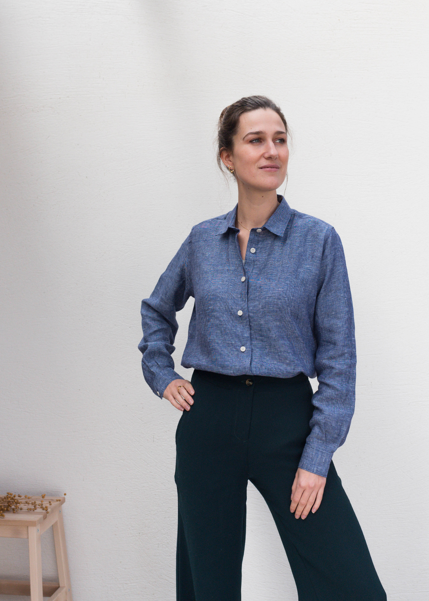 CHEMISE ESSENTIELLE EN LIN - Chambray Bleu 2