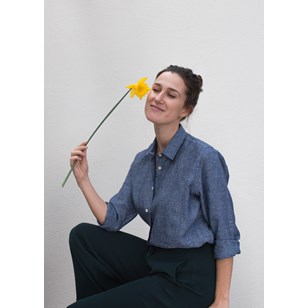 CHEMISE ESSENTIELLE EN LIN - Chambray Bleu