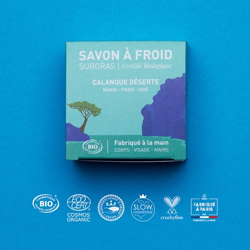 Calanque Déserte | Savon à froid surgras certifié BIO