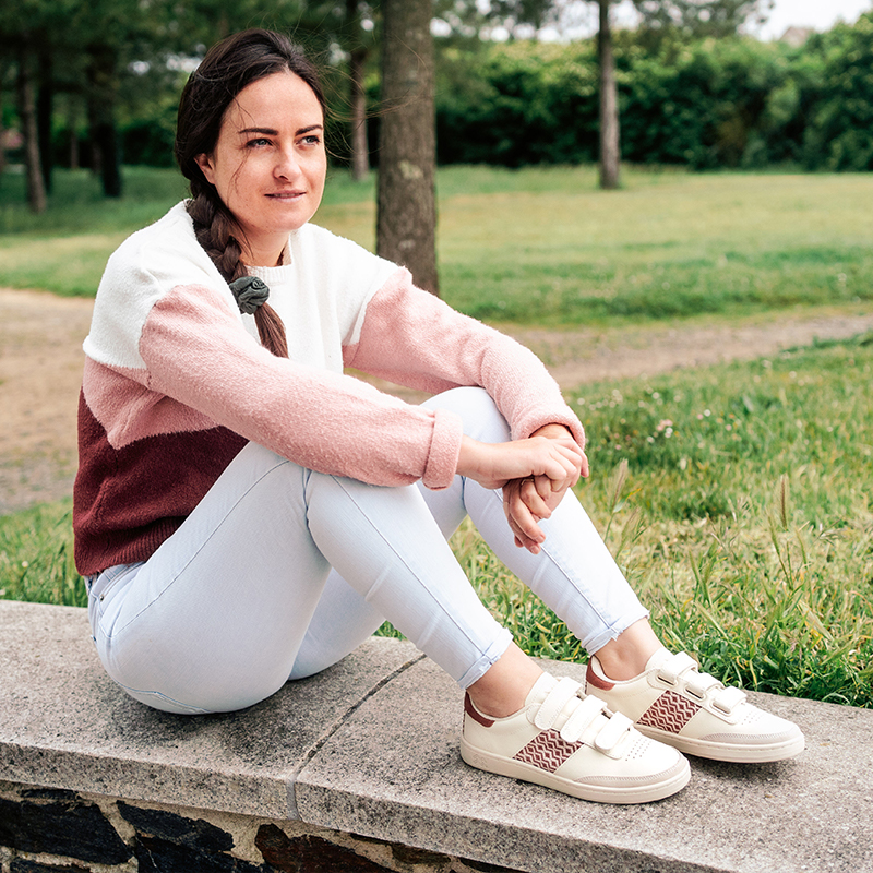 Basket à scratch en cuir - N’go 7