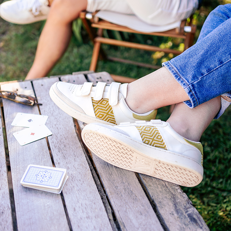 Basket à scratch en cuir - N’go 6