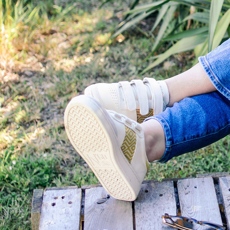 Basket à scratch en cuir - N’go 8